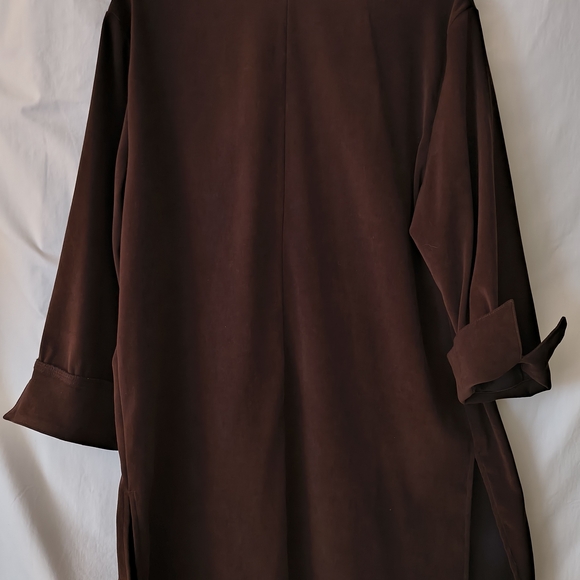 Elegant Brown Women's Jacket - Picture 7 of 8